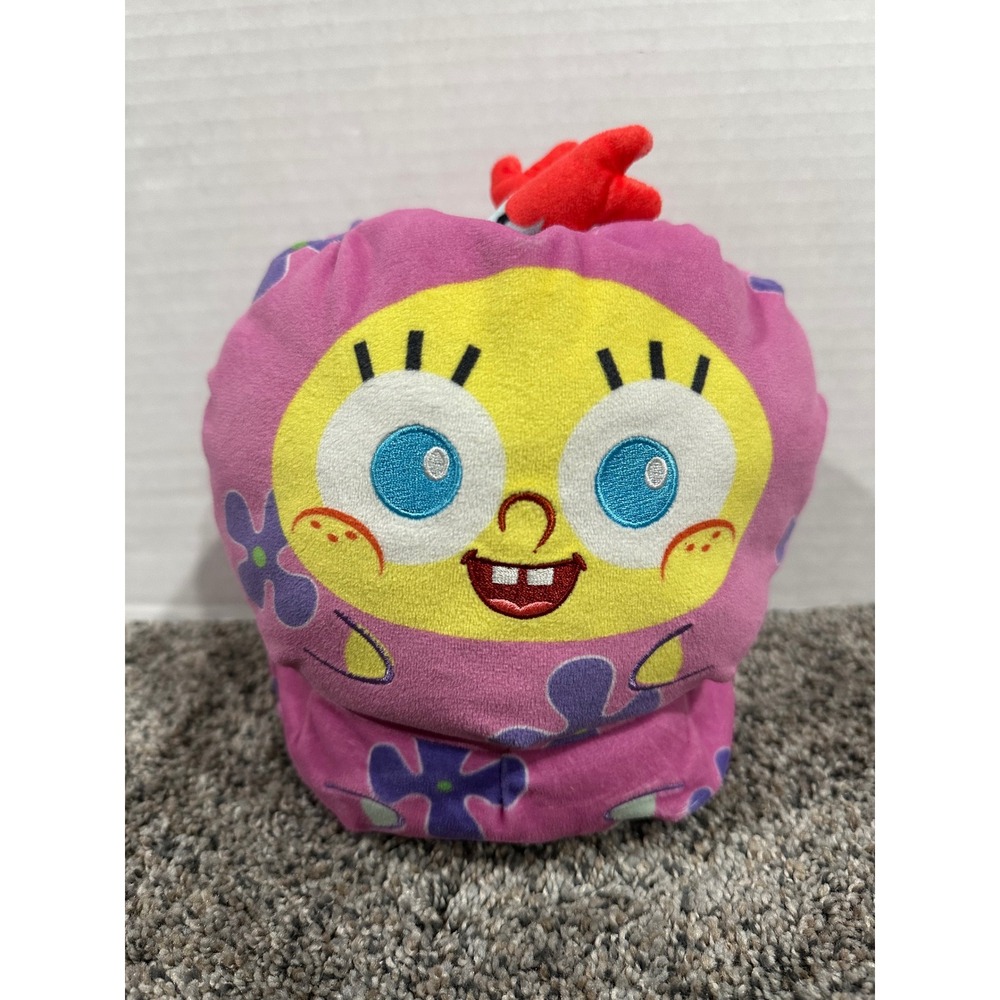 Reversible Plush TeeTurtle Unisex Pink Excellent SpongeBob Squidward Mood Toy